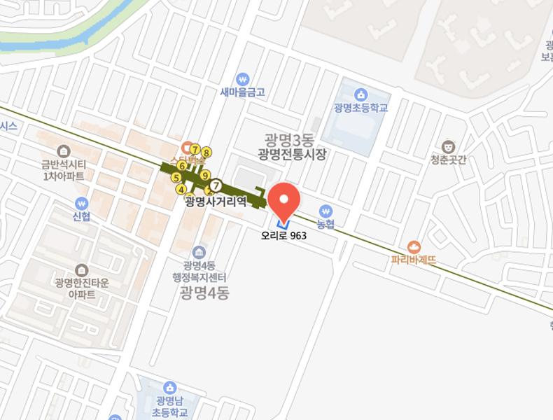 광명지점 지도